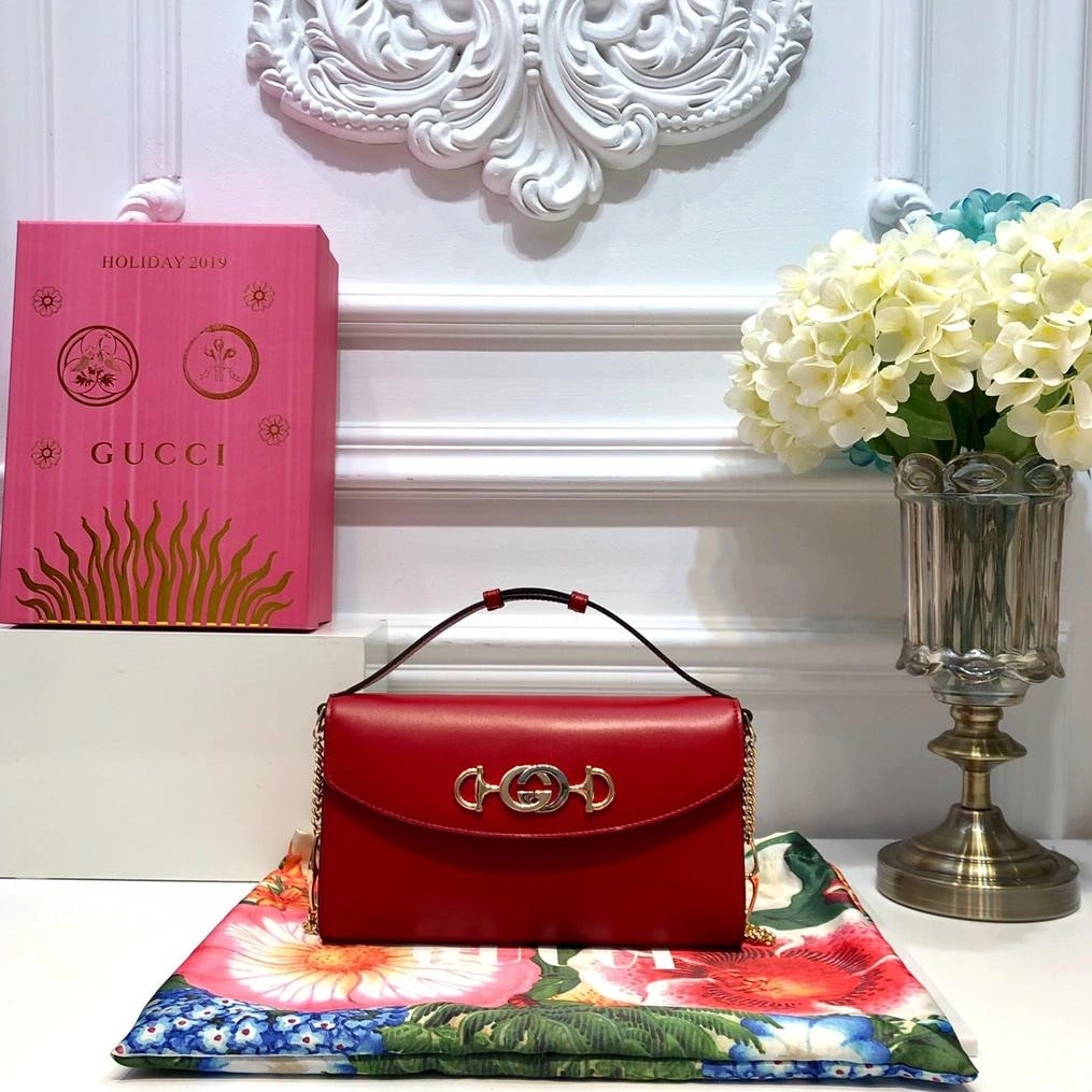 Firstbag ru smooth bag Gucci shoulder leather Zumi small 0715